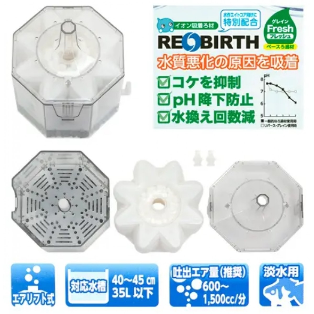 Suisaku 水作 REOBIRTH CORE R-M 六角形過濾器