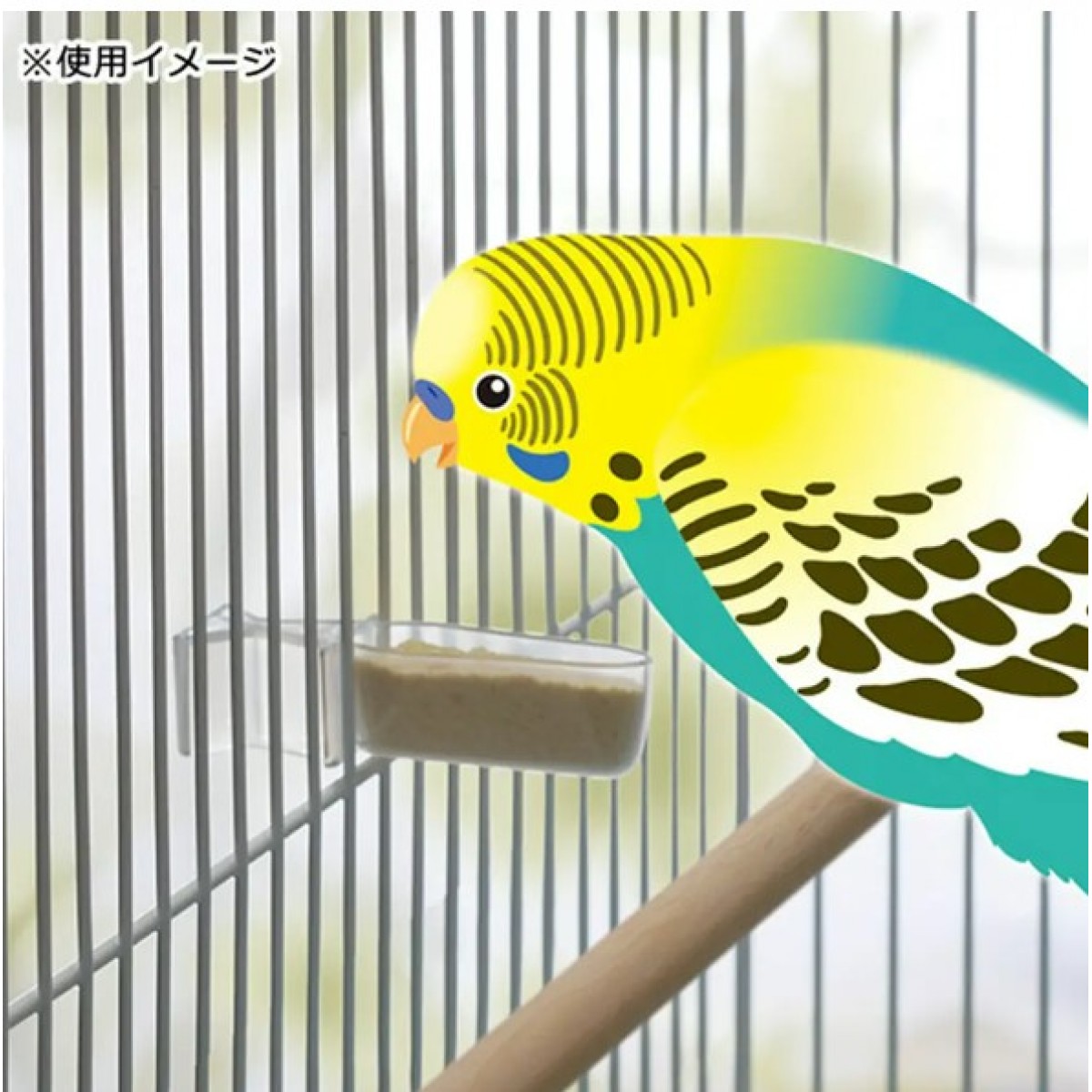 Sudo 雀鳥長型扣籠餵食器 3個