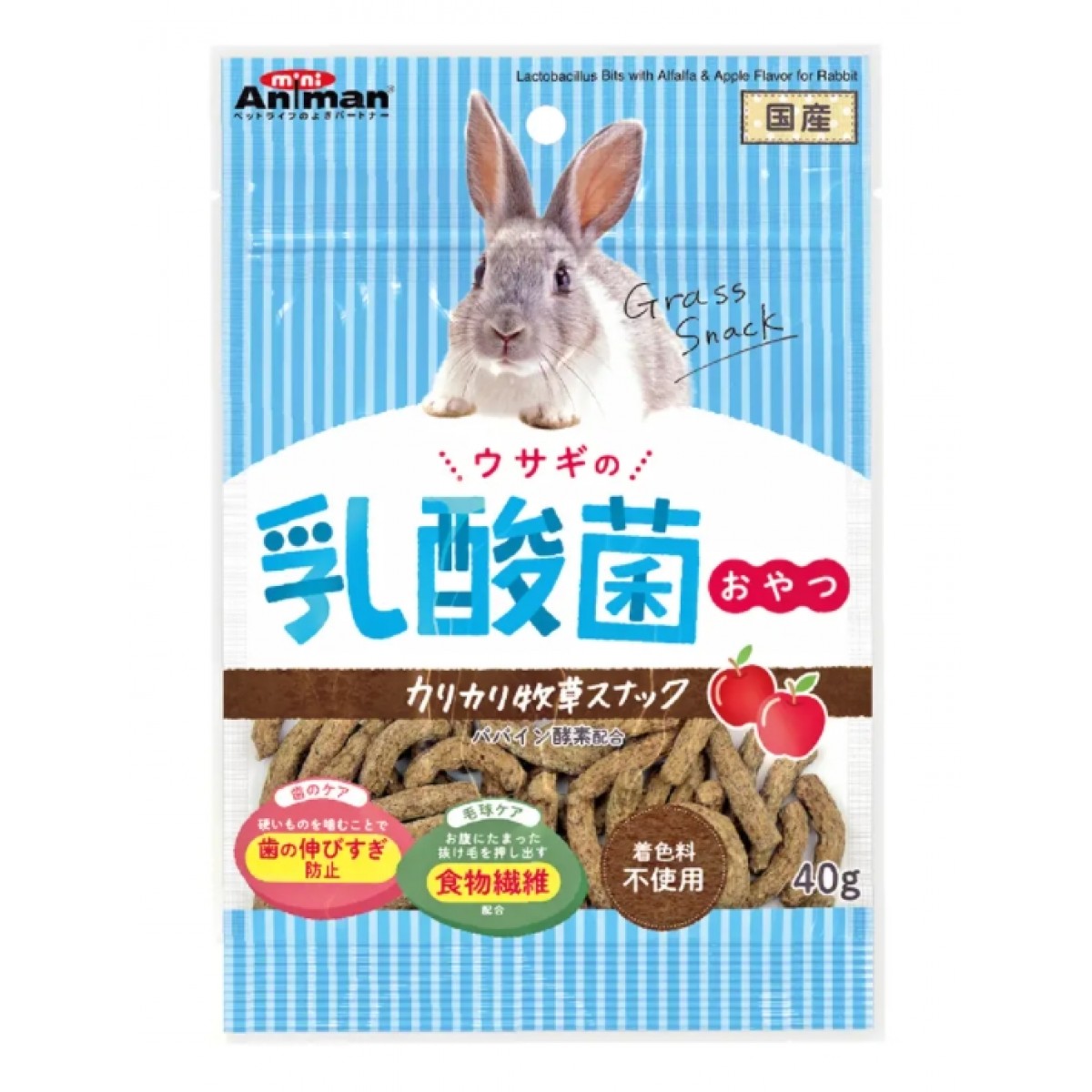[預購PET] Animan 兔兔乳酸菌零食 脆皮牧草零食 40g