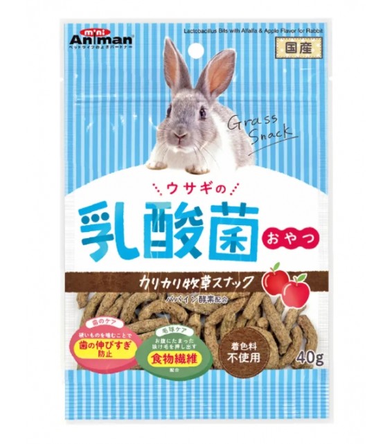 [預購PET] Animan 兔兔乳酸菌零食 脆皮牧草零食 40g
