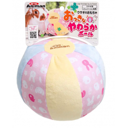 Animan 兔兔粉紅軟球玩具 (直徑16cm)