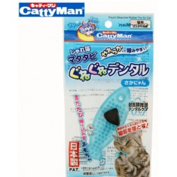 [預購CAT] Cattyman 貓用柔軟耐咬潔齒魚形玩具
