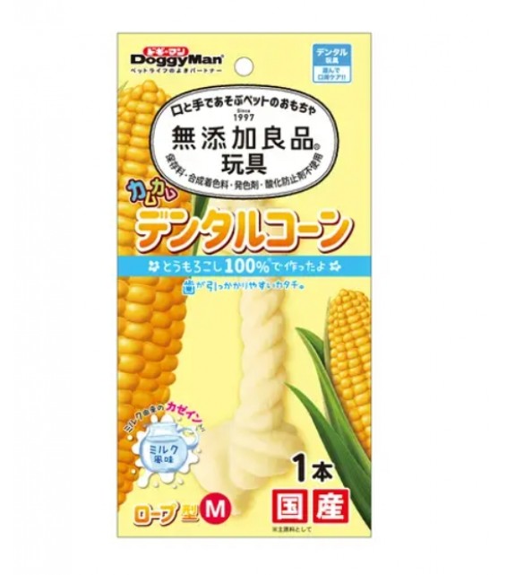 [預購] Doggyman 無添加良品 繩結型啃咬玩具 M 牛奶味