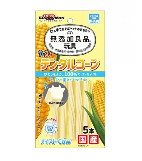 [預購] Doggyman 無添加良品 扭棒牛型啃咬玩具 牛奶味