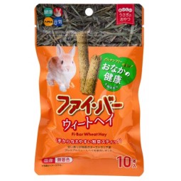 [預購PET] Hipet 兔兔纖維小麥乾草條 10條