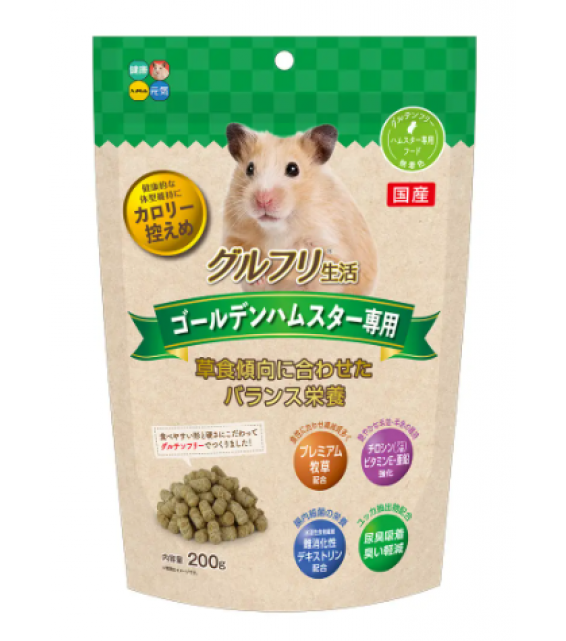 [預購PET] Hipet 熊仔鼠專用無麩質飼料 200g (綠色包裝)