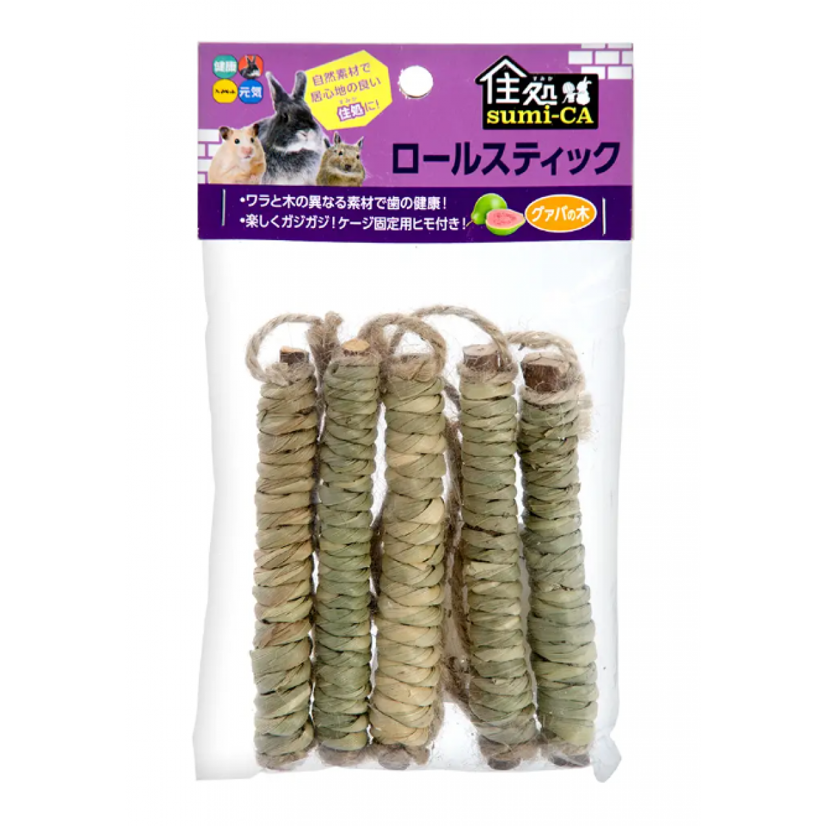 [預購PET] Hipet 番石榴樹卷棒 5件 小動物磨牙玩具