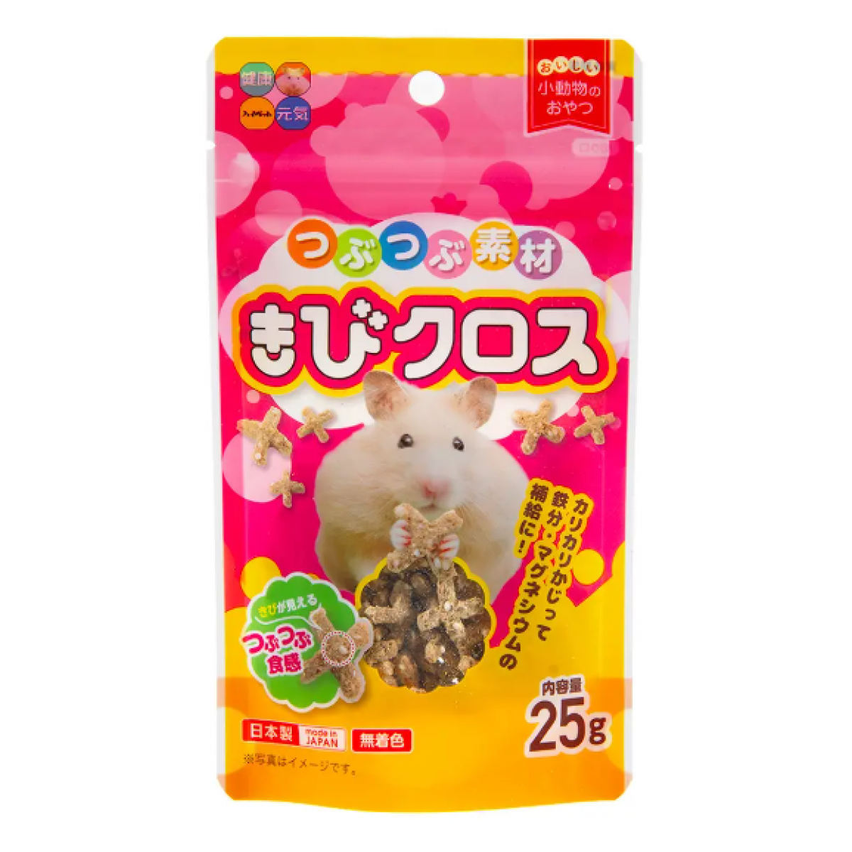 [預購PET] Hipet 鼠鼠零食 十字形小米粒點心 25g