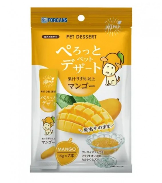 [預購] FORCANS 狗零食 芒果味唧唧 15g (7支)