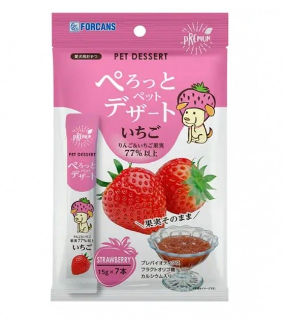 [預購] FORCANS 狗零食 草莓味唧唧 15g (7支)