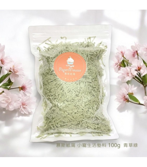[預購] GUJI BONBON 咕嘰蹦蹦 慕斯紙條 100g (青草綠)