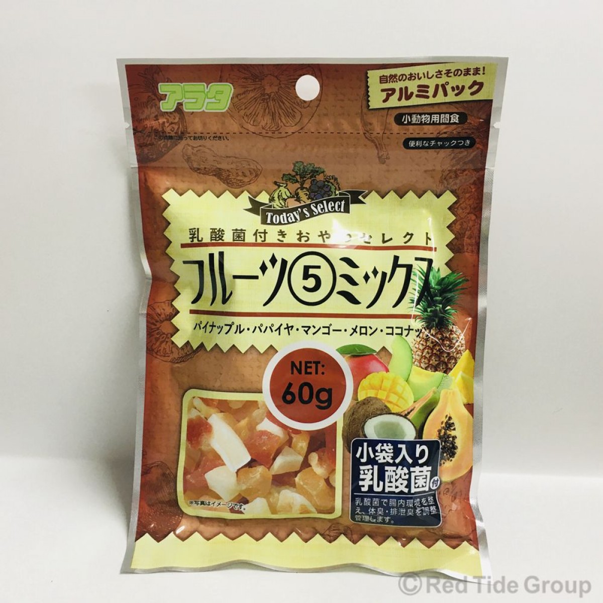 [預購PET] Arata 雜果零食 5種水果混合 60g (含乳酸菌)