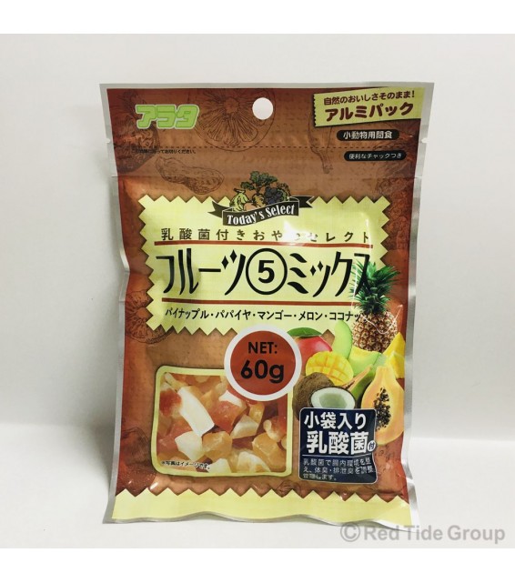 [預購PET] Arata 雜果零食 5種水果混合 60g (含乳酸菌)
