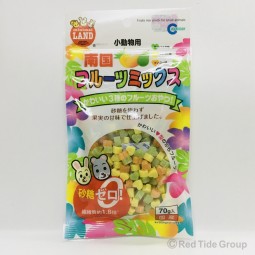 [預購PET] Marukan 小動物南國水果風味粒 70g