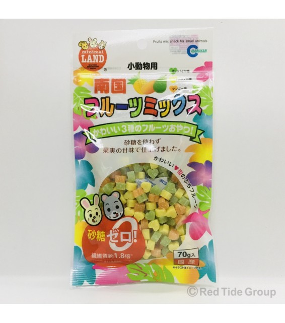 [預購PET] Marukan 小動物南國水果風味粒 70g