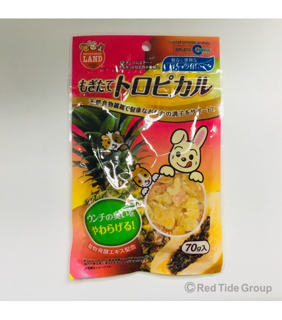 [預購PET] Marukan 小動物熱帶水果粒 70g