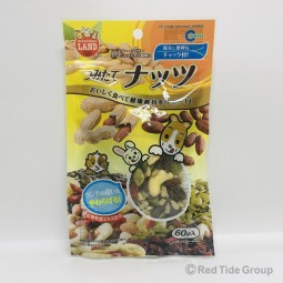 [預購PET] Marukan 新鮮堅果花生零食 60g 兔子倉鼠零食