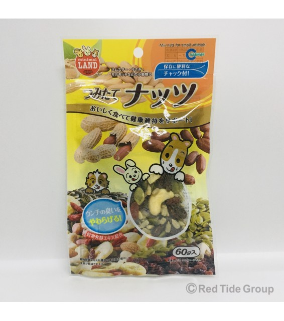 [預購PET] Marukan 新鮮堅果花生零食 60g 兔子倉鼠零食
