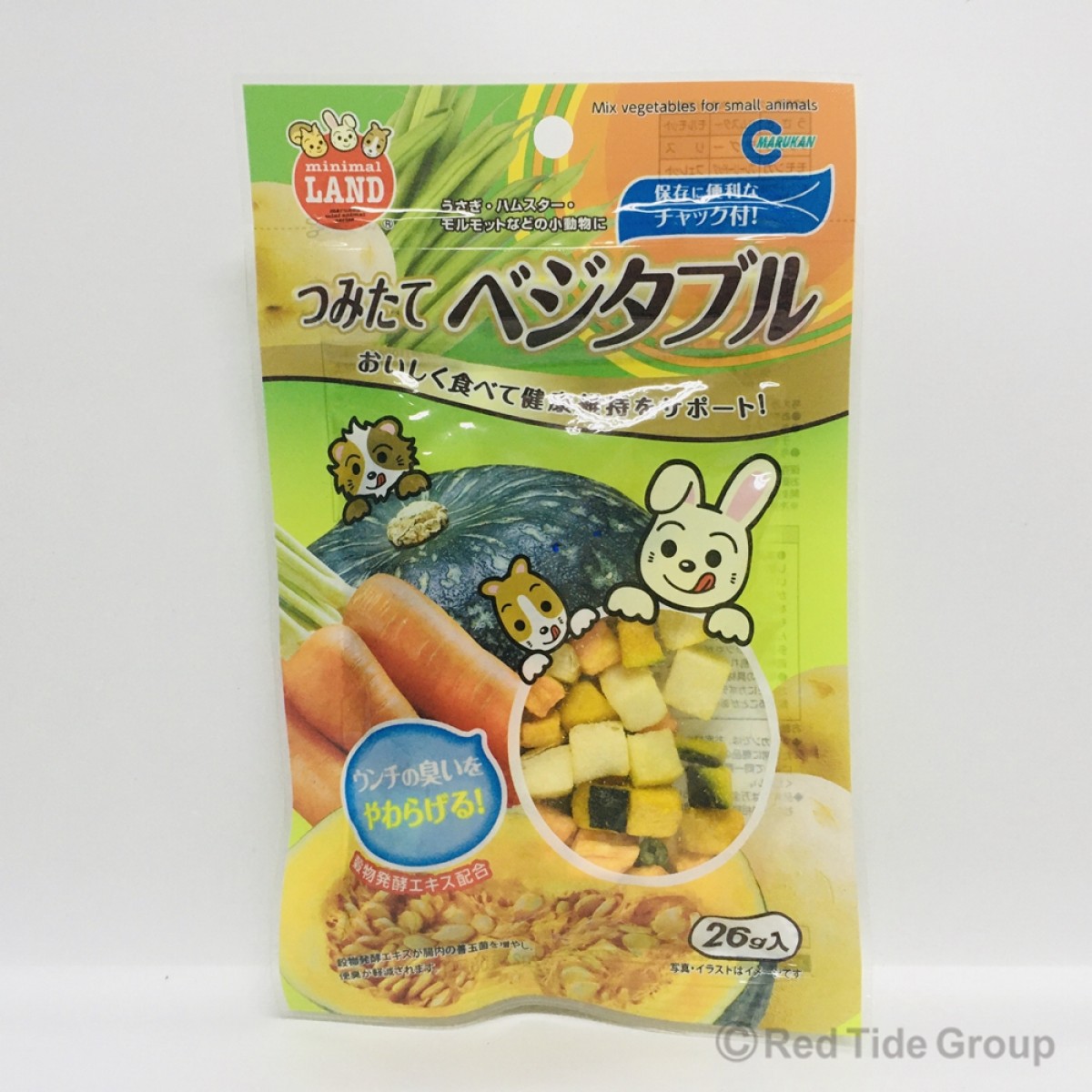 [預購PET] Marukan 新鮮雜菜粒 倉鼠兔兔零食 26g