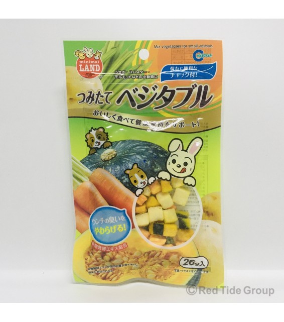 [預購PET] Marukan 新鮮雜菜粒 倉鼠兔兔零食 26g