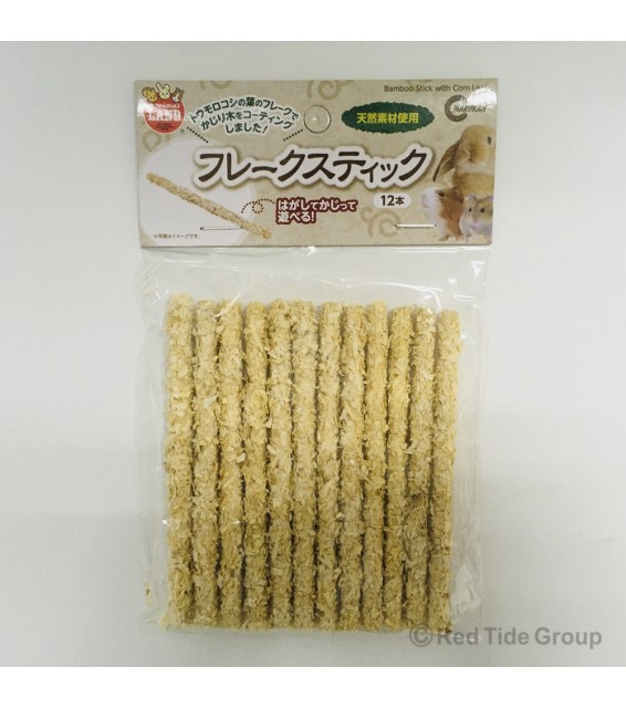 Marukan 玉米碎葉棒(12支) 倉鼠兔子磨牙用
